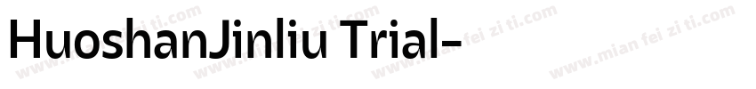 HuoshanJinliu Trial字体转换